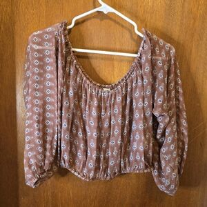 SIR The Label Patterned Women's Silk Top Size 8